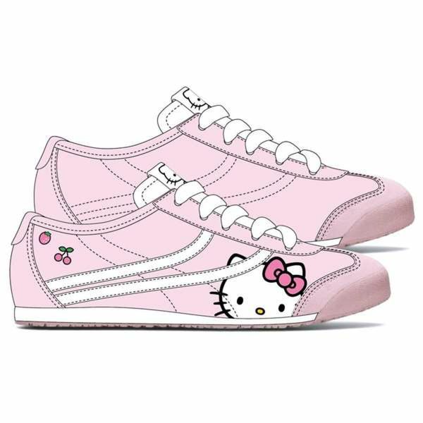 Passo Certo de Desporto Infantis Hello Kitty Rosa Claro
